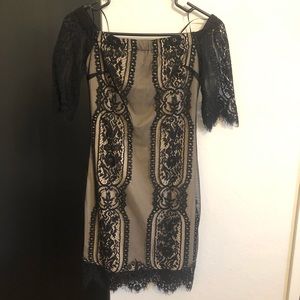 Black lace dress